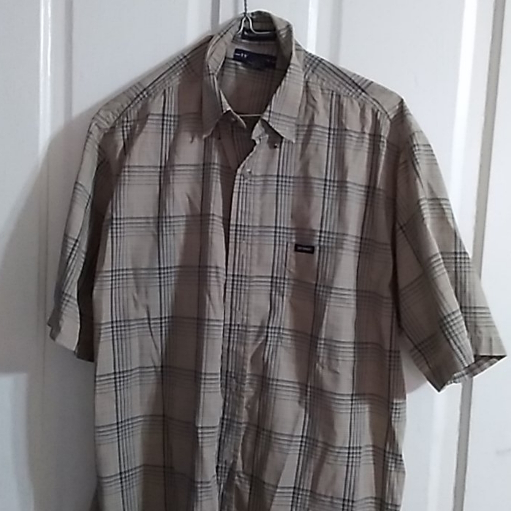 Mens short sleeve dress shirt